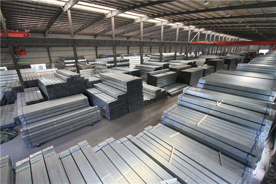 Galvanized Steel Pipe Warehousing Display